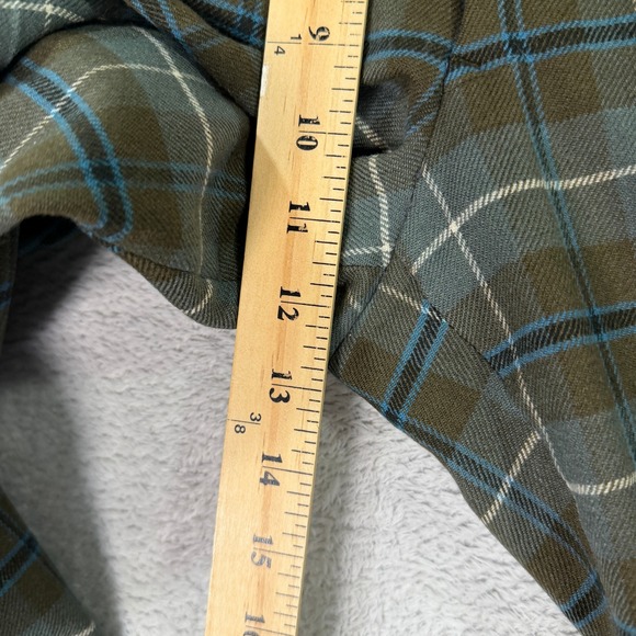 Vintage Brooks Brothers Mens 34x30 Plaid Dress Pants Brown Cuffed Wool Trousers - Picture 10 of 10